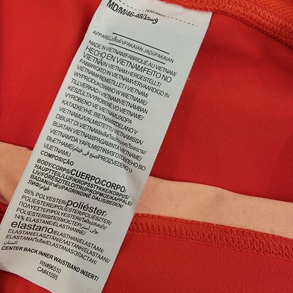 Under Armour HeatGear Hyper Orange Capri Leggings Style 1320551 Size Medium - Picture 9 of 12